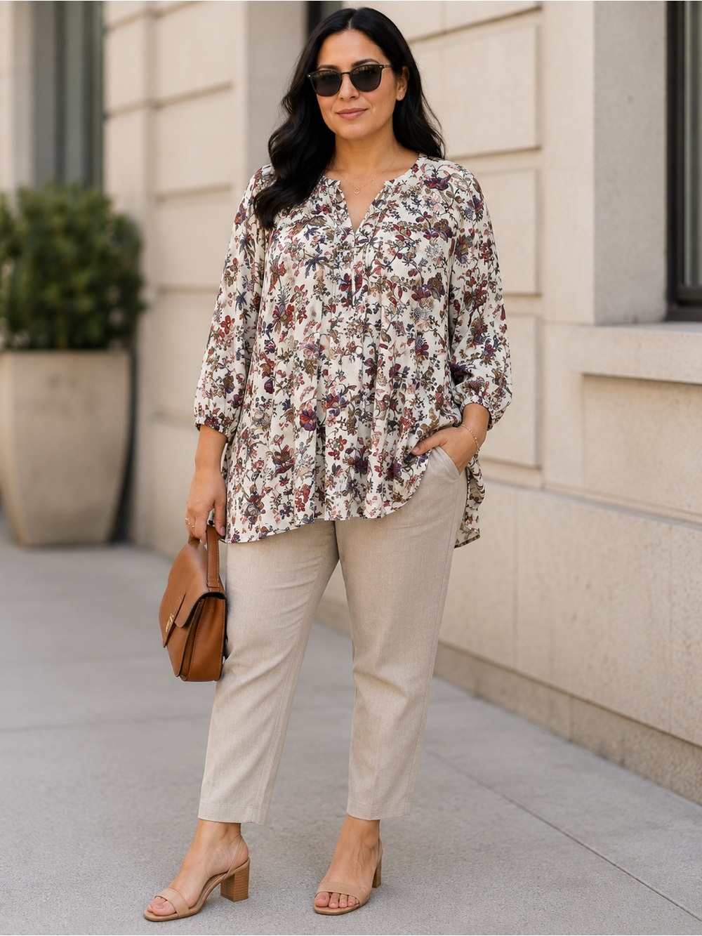 Umgee Floral Boho Tunic